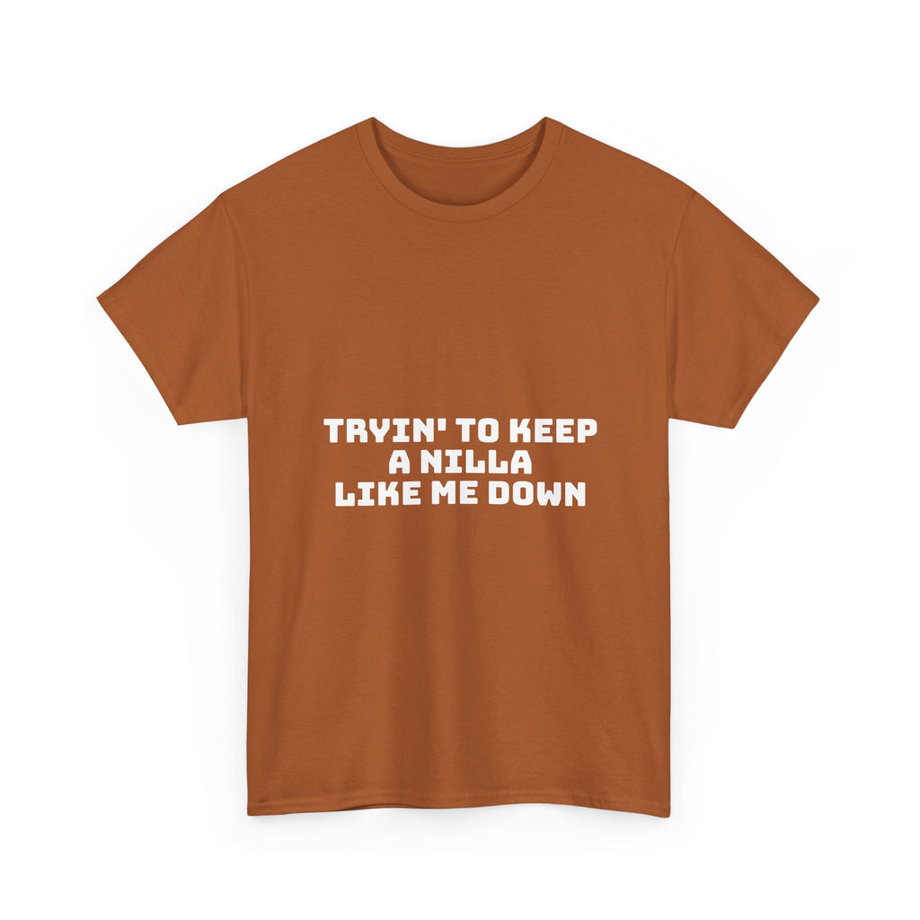 Tryin' To Keep A Nilla Like Me Down Dark T-Shirt